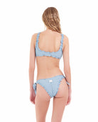 Bikini Bralette Cotazur Fantasia a Righe In Lurex BKCA0035 AZZZURRO