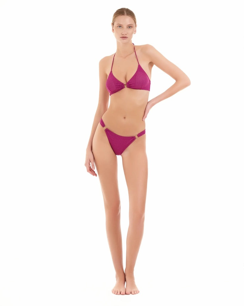Bikini Bralette Cotazur in Lurex Rigato Fucsia BKCA0024