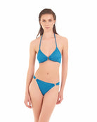 Bikini Bralette Cotazur in Lurex Rigato Turchese BKCA0024