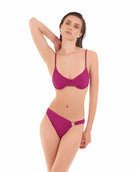 Bikini Balconcino Cotazur in Lurex Rigato Fucsia BKCA0023
