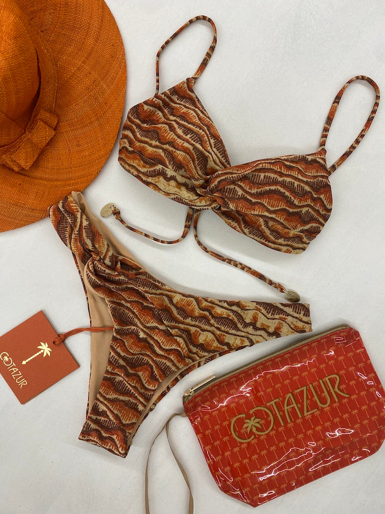 Bikini Bralette Cotazur in Lurex Stampa Effetto Safari BKCA0109