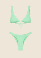 Bikini F**K Triangolo Alto con Americano Fisso Verde Acqua 0140AQ