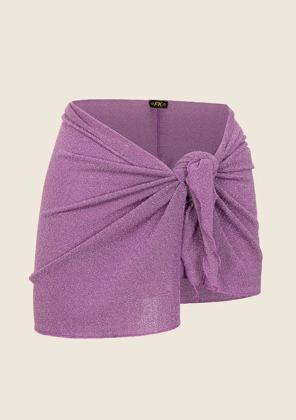 Pareo Donna F**K Lurex Lilla 0938LC