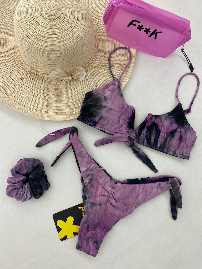 Bikini Donna F**K Top con Slip Regolabile Fantasia 0503PR