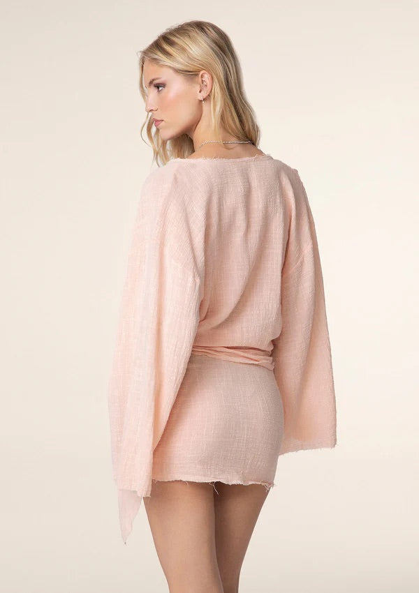 Caftano Corto Donna F**K Corallo 0759CR