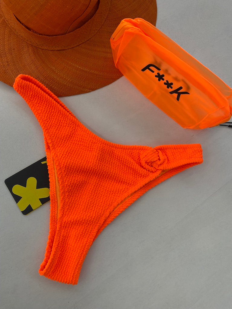 Slip Americano Fisso Donna F**K Arancio Fluo 1221FO