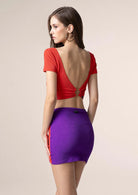 Crop Top Donna Me Fui Color Block 0506RD