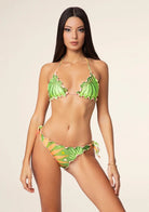 Bikini Donna F**K Triangolo con Slip Regolabile Fantasia 2208X14