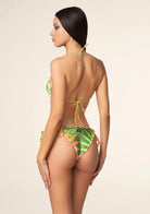 Bikini Donna F**K Triangolo con Slip Regolabile Fantasia 2208X14