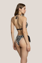  Bikini Donna 4Giveness Triangolo e Slip Laccetti in Lurex Zebra 5127