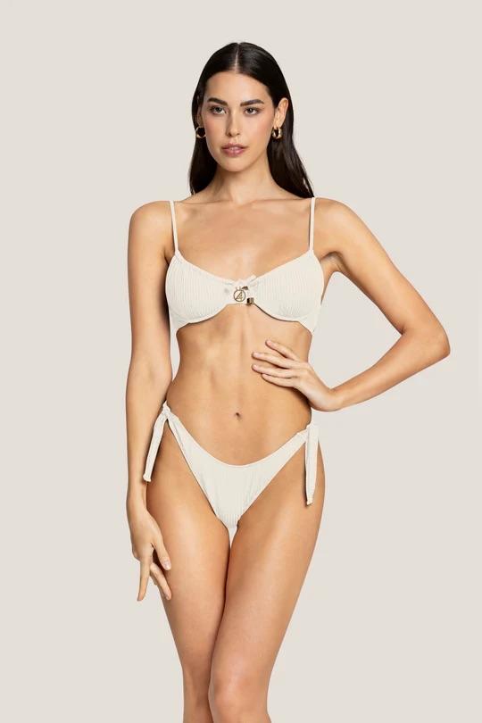 Bikini Donna 4Giveness Balconcino e slip fiocchi Off White 5235