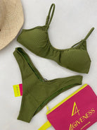 Bikini Donna 4Giveness Top e slip v Verde Militare 5236