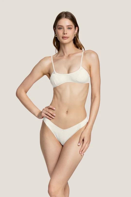 Bikini Donna 4Giveness Top e slip v Off White 5236