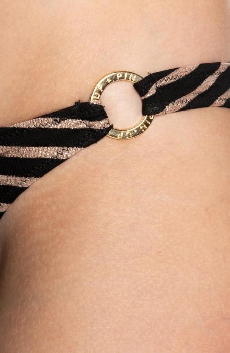 Bikini Donna Pin Up Stars Marina Gold Nero PF024SG