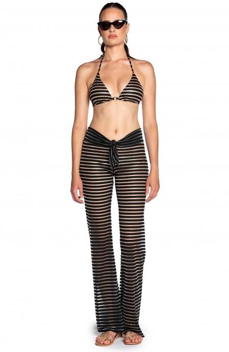 Pantalone Donna Pin Up Stars Marina Gold Nero PF223PA