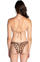 Bikini Donna Pin Up Stars Triangolo Borchie Intreccio Africano 