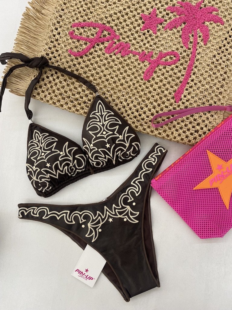 Bikini Donna Pin Up Stars Triangolo Rodeo 3D