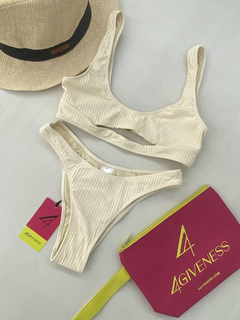 Bikini Donna 4Giveness Top Ribs e slip Off White 5239