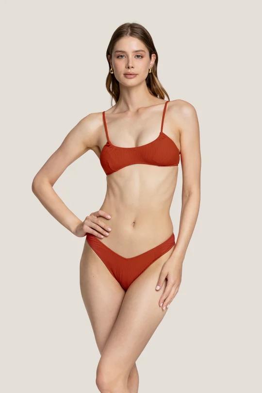 Bikini Donna 4Giveness Top e slip v Bronzo 5236