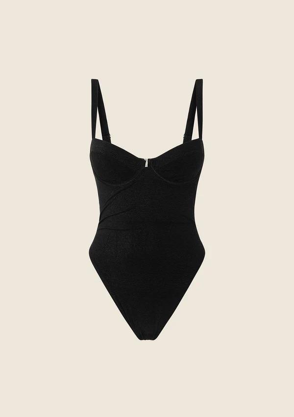 Monokini Donna con Ferretto F**K Nero 1146-BK