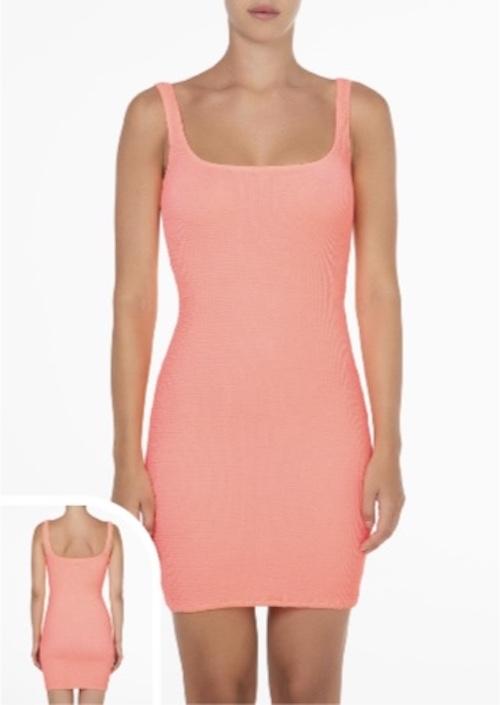 Vestito Corto Donna F**K Corallo Fluo 1260FC