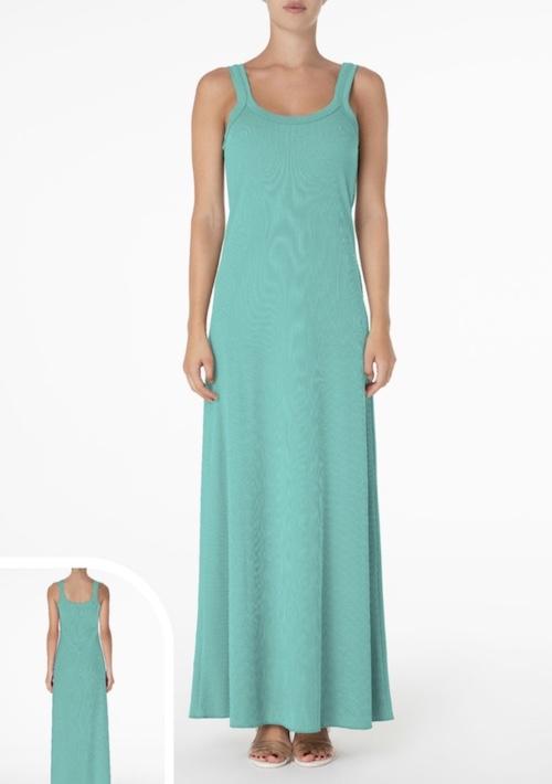 Vestito Lungo Donna F**K Verde Acqua 1956AQ