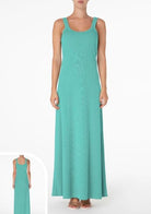 Vestito Lungo Donna F**K Verde Acqua 1956AQ