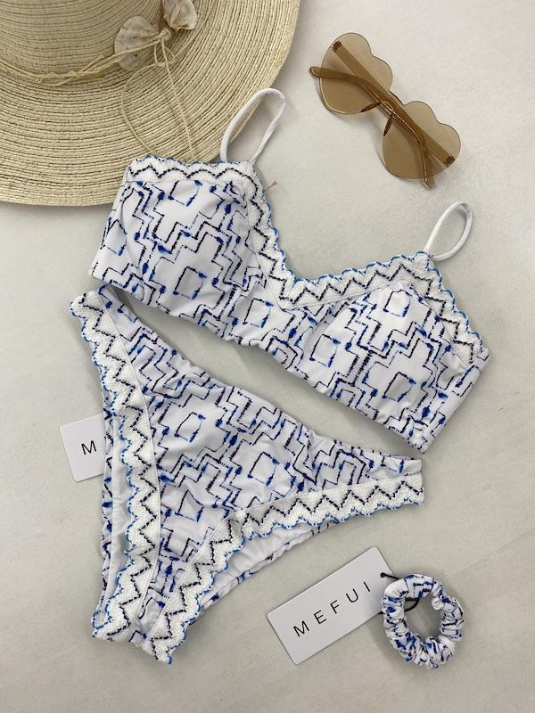 Bikini Donna Me Fui Top con Slip Fisso Fantasia 0011-X01