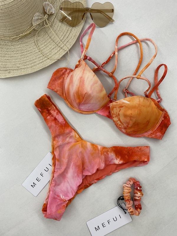 Bikini Donna Me Fui Reggiseno con Ferretto e Slip Americano Fisso Fantasia 0732X32