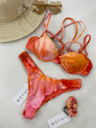 Bikini Donna Me Fui Reggiseno con Ferretto e Slip Americano Fisso Fantasia 0732X32