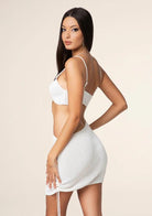 Vestito Corto Donna F**K Bianco 0436WH