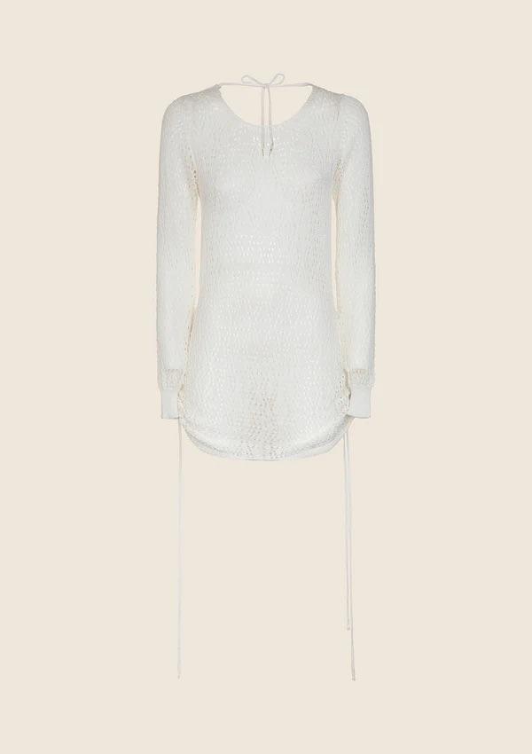 Vestito corto Donna F**K Bianco 0937WH