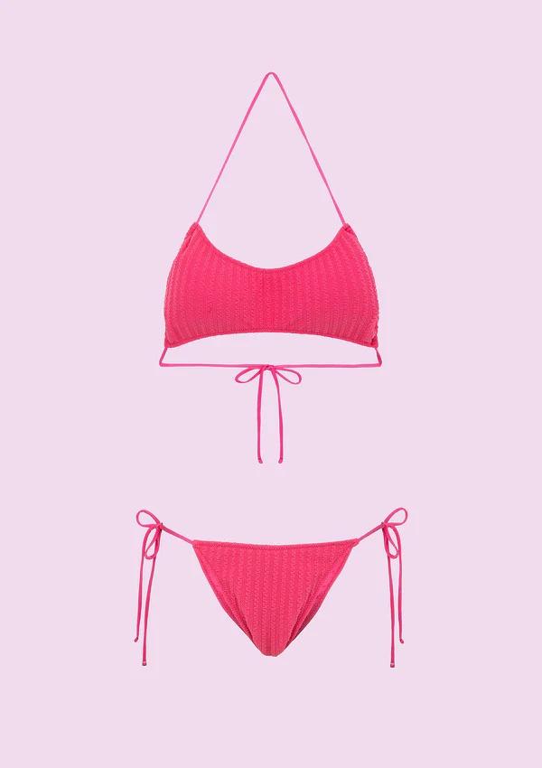 Bikini Donna F**K Fascia con Slip Regolabile Fucsia SWC011-FX