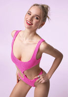 Trikini Donna F**K Fucsia Fluo SWC031-FF