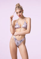 Bikini Donna F**K Triangolo con Slip Americano Fisso Fantasia SWC050-X06