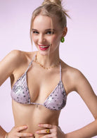 Bikini Donna F**K Triangolo con Slip Americano Fisso Fantasia SWC050-X06