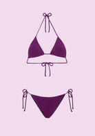 Bikini Donna F**K Triangolo con Slip Regolabile Fucsia SWC070-FX