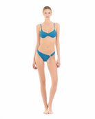 Bikini Balconcino Cotazur in Lurex Rigato Turchese BKCA0023