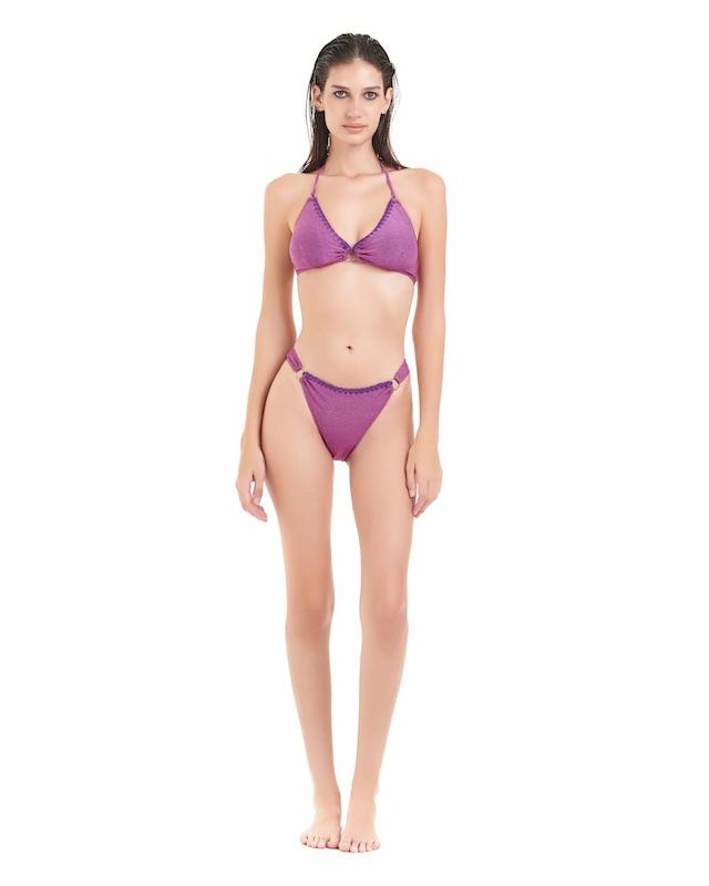 Bikini Donna Cotazur Bralette in Lurex Viola