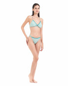 Bikini Donna Cotazur Bralette in Lurex Verde Acqua