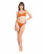 Bikini Donna Cotazur Bralette con Dettaglio Torchon Tabacco