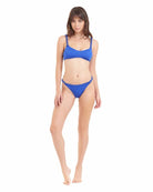 Bikini Donna Cotazur Bralette con Dettaglio Torchon Blu