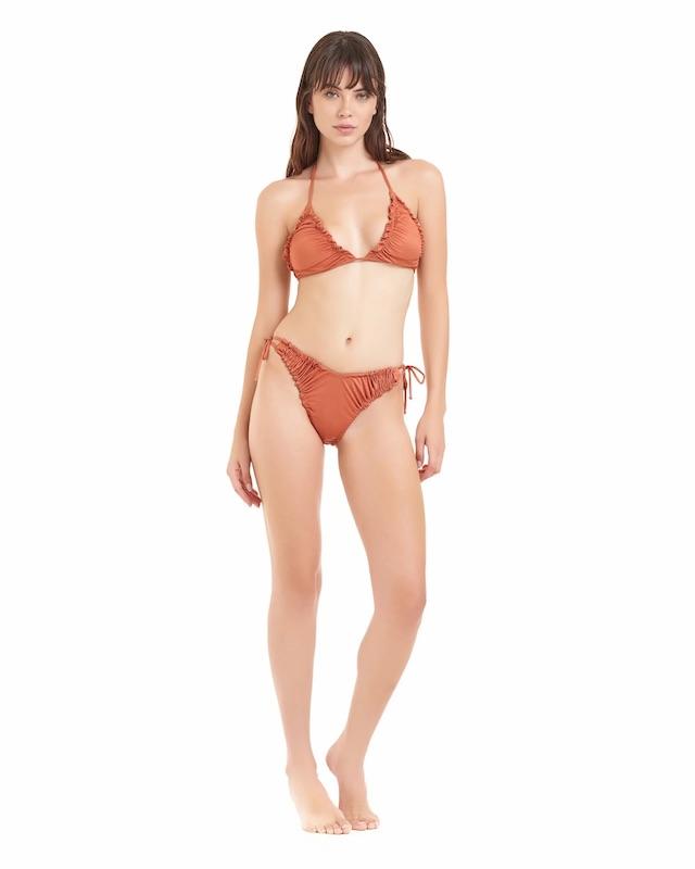 Bikini Donna Cotazur Triangolo in Microfibra Ruggine