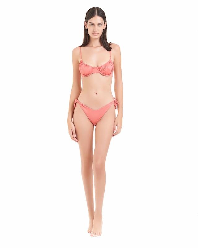 Bikini Donna Cotazur Balconcino in Microfibra Rosa