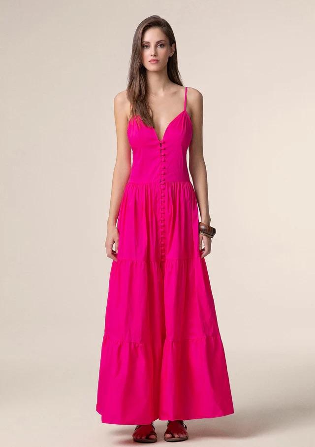 Vestito Lungo Donna Me Fui Fucsia 0110-FX
