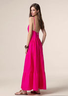 Vestito Lungo Donna Me Fui Fucsia 0110-FX