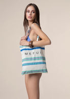Beachbag Donna Me Fui Blu A070-BU
