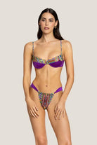 Bikini Donna 4Giveness Balconcino e Slip Fusciacca in Fantasia 5018