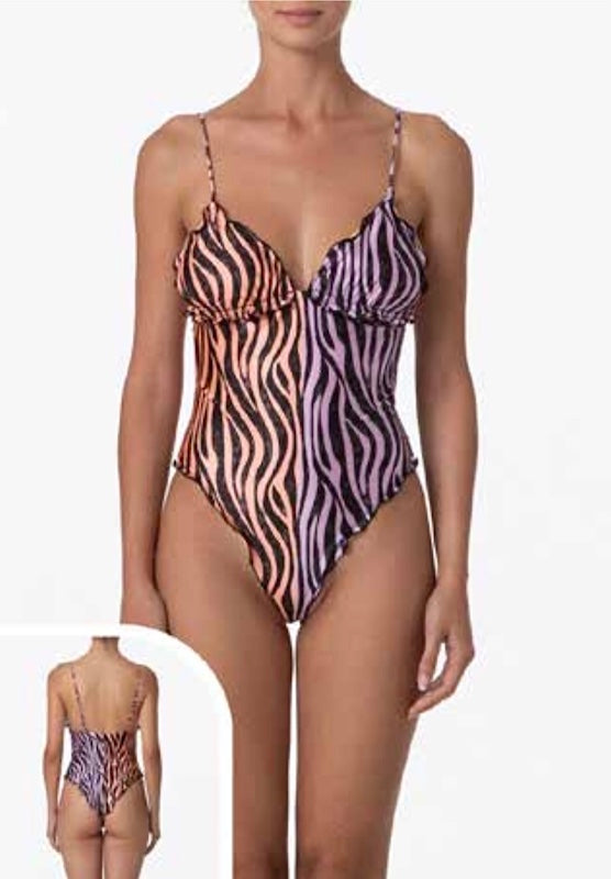 Costume Monokini Donna EFFEK F**K - Taglia L, Misto Poliestere/elastam, Design Colorato, Per Mare E Piscina